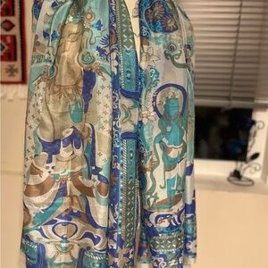 Colorful Patterned Scarf silk Spain colored de otorio